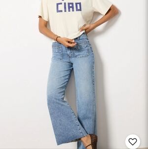 Kut from the Klot Meg High Rise Wide Leg Blue Jeans Size 8